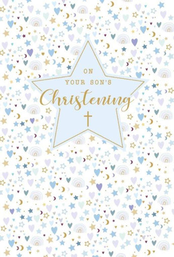 Picture of ON YOUR SONS CHRISTENING CARD